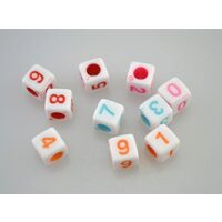 364385 Set margele acril cu cifre 20 buc/set - ANT-CH
