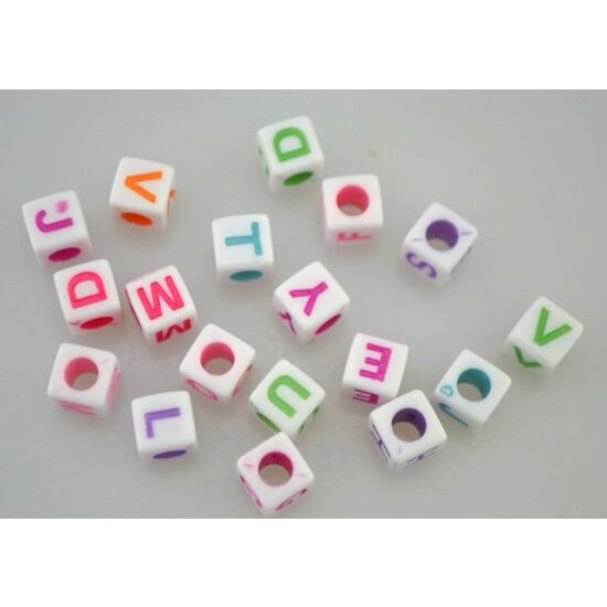 364386 Set margele acril cu litere 20 buc/set - ANT-CH