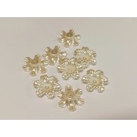 364924 - Set 20buc flori albe din acril, 3cm - ANT-CH
