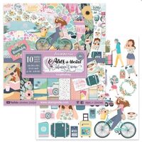 SBBL62 - Bloc 10 coli scrapbooking cu 2 fete, 30.5x30.5cm, 170gr. - Stamperia