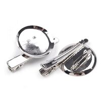 230958 - Baza brosa / clama par 30 x 47 mm platinum - STKL
