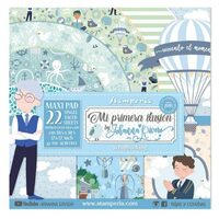 SBBXL06 - Bloc 22 coli scrapbooking, 30.5x30.5cm, 190gr. Stamperia