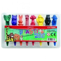 Set 8 creioane cerate - Plasti zoo - CC708 - DACO