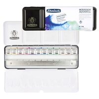 74776 Set 12 pastile acuarela Horadam Pearl in cutie metalica - Schmincke