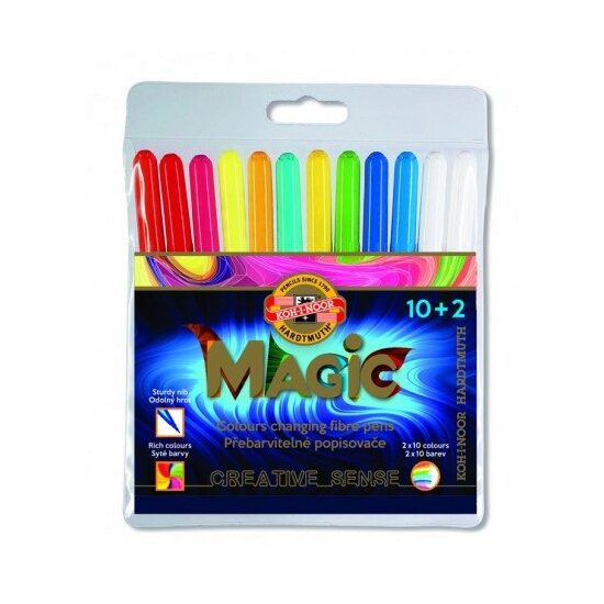 k1612-10+2M Set 10+2 culori carioca Magic - Koh-I-Noor
