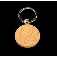355361 Breloc lemn rotund, 4cm - ANT-CH