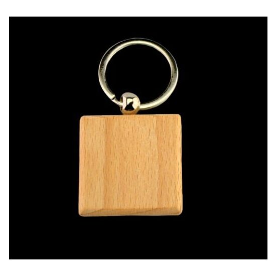 355363 Breloc lemn patrat, 4cm - ANT-CH