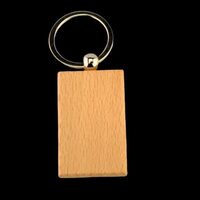 355364 Breloc lemn dreptunghiular, 3.3x5.3cm - ANT-CH