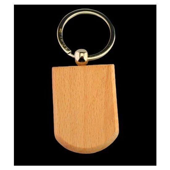 355365 Breloc lemn , 3.3x4.4cm - ANT-CH