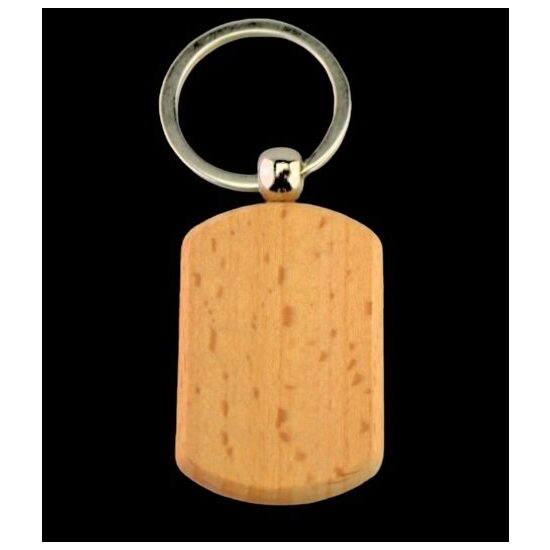 355366 Breloc lemn , 3.3x5cm - ANT-CH