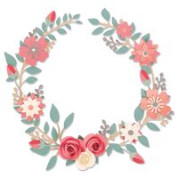 1 - 663862 Set 6 cuttere Thinlits Wedding Wreath/ Coronita nunta - Sizzix