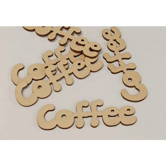 32173 - Set 5 figurine lemn - Coffee 3cm x 10cm- Pentart
