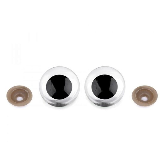 800918 - Set 2 ochi pentru jucarii cu dispozitiv de siguranta, 30 mm - STKL