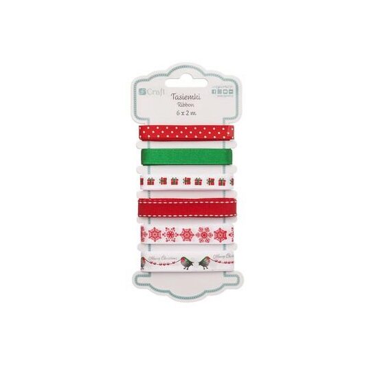DPTA-048 - Set 6 panglici decorative de Craciun - Merry Christmas - DP CRAFT
