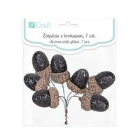 DPZA-028 - Ghinde decorative pentru Craciun cu glitter - DP CRAFT