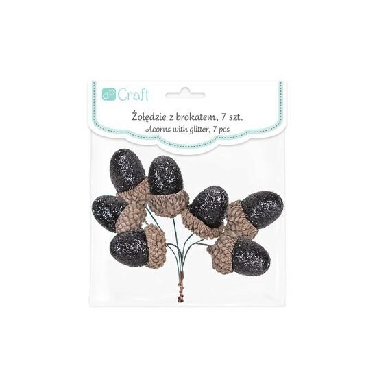 DPZA-028 - Ghinde decorative pentru Craciun cu glitter - DP CRAFT