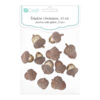 DPZA-046 - Set 12 ghinde decorative cu glitter - DP CRAFT