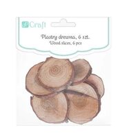 DPZA-053 - Set 6 felii lemn decorative - rotunde - DP CRAFT