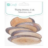 DPZA-054 - Set 6 felii lemn decorative - ovale - DP CRAFT