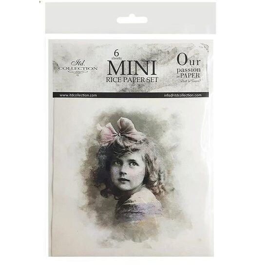 RSM015 - Set 6 hartii de orez mini - 14.8 x14.8 cm - ITD