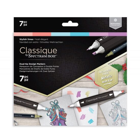 SN-CS7-STX Set 7 markere Spectrum Noir Classique STYLISH XMAS - Cra