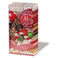 32213610 - Set 10 servetele mini 21.5x22 cm - Merry Little Christmas - Ambiente