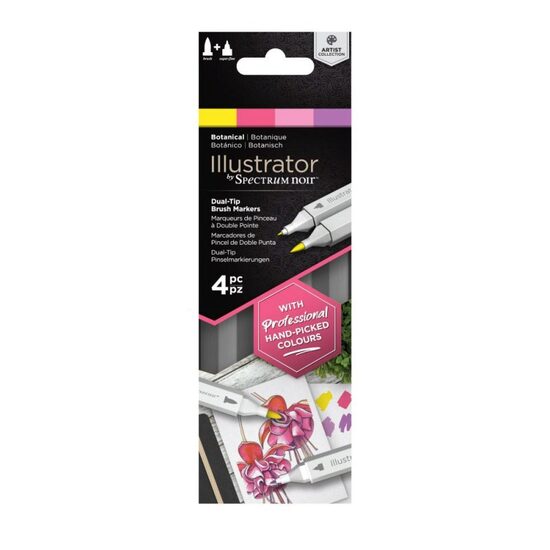 SN-IL4-BOT Set 4 markere BOTANICAL - Spectrum Noir - Crafters Companion