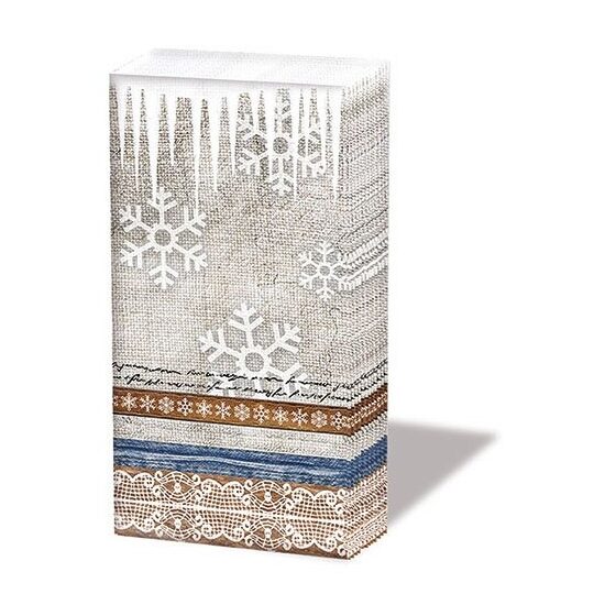 32212245 - Set 10 servetele mini 21.5x22 cm - X-mas fabric - Ambiente