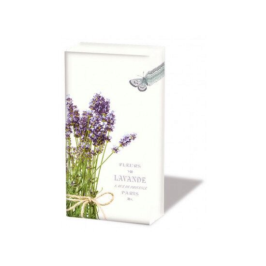 12211695 - Set 10 servetele mini 21.5x22 cm - Bunch of lavander - Ambiente