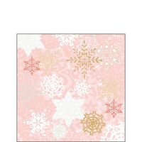 PAK219 - 32513742 - Set 20 servetele 25 x 25 cm - Delicate stamps rose - Ambiente