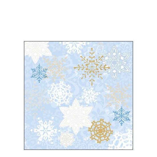 PAK61 - 32513741 - Set 20 servetele 25 x 25 cm - Delicate stamps blue - Ambiente