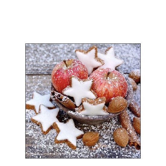 PAK235 - 32511955 - Set 20 servetele 25 x 25 cm - Apples&cookies - Ambiente