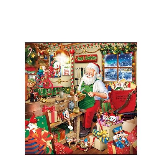 PAK207 - 32514700 - Set 20 servetele 25 x 25 cm - Santas workshop - Ambiente
