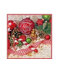 PAK267 - 32513610 - Set 20 servetele 25 x 25 cm - Merry Little Christmas - Ambiente
