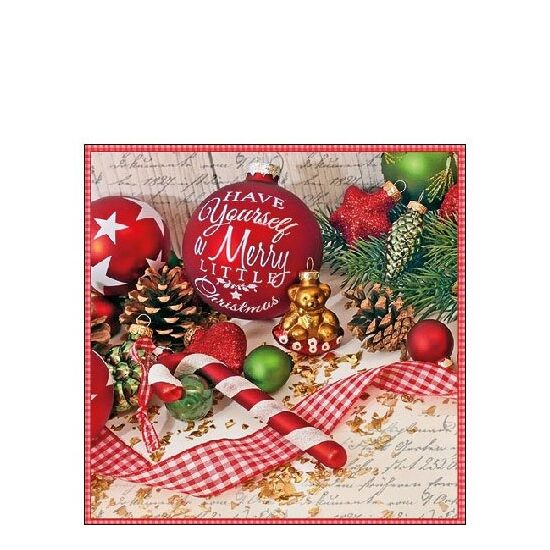 PAK267 - 32513610 - Set 20 servetele 25 x 25 cm - Merry Little Christmas - Ambiente
