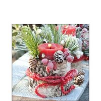 PAK163 - 32514675 - Set 20 servetele 25 x 25 cm - Frozen candle - Ambiente