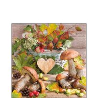 PAK250 - 12514465 - Set 20 servetele 25 x 25 cm - Wooden Heart - Ambiente