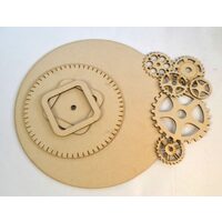 352000 Cadran ceas de lemn cu accesorii - ANT-CH