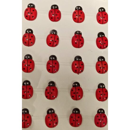 361934 Set 40 buburuze plastic adezive 1.4x2cm - ANT-CH