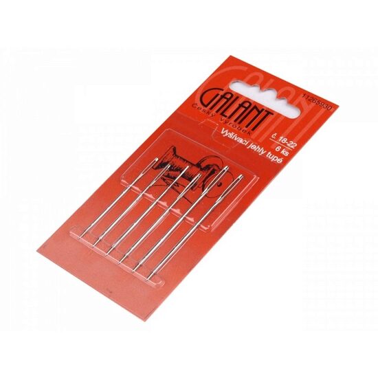 010325 - Set 6 ace cu varf bont pentru brodat / tapitat Galant - STKL