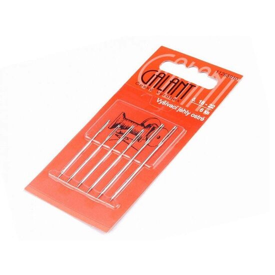 010326 - Set 6 ace cu varf ascutit pentru brodat Galant - STKL