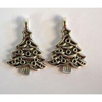 367304 - Charm metalic argintiu - brad - ANT-CH