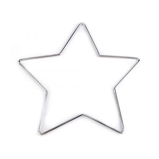 780008 - Stea metalica pentru prinzator de vise/decoratiune de Craciun, 20 cm - STKL
