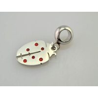 367337 - Charm metalic argintiu - buburuza - ANT-CH