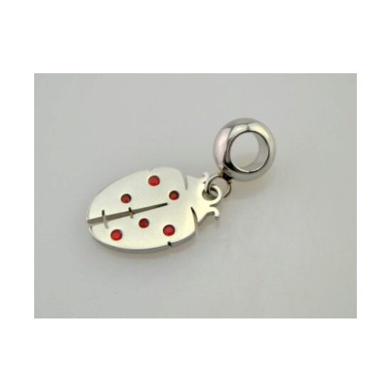 367337 - Charm metalic argintiu - buburuza - ANT-CH
