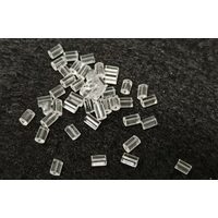 380242 Set 50 buc dop silicon pentru cercei, 3mmx2mm - ANT-CH