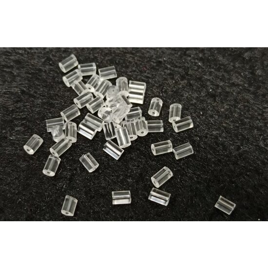 380242 Set 50 buc dop silicon pentru cercei, 3mmx2mm - ANT-CH