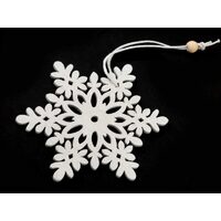 750351 - Fulg de zapada din lemn , 10.5 cm - STKL