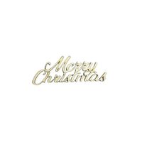 Figurina lemn 10x4cm - Merry Christmas - C-ART