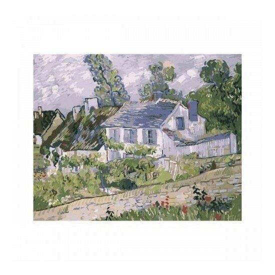 1251171130 Pictura in acril pe numere Van Gogh. House at Auvers - Sonnet